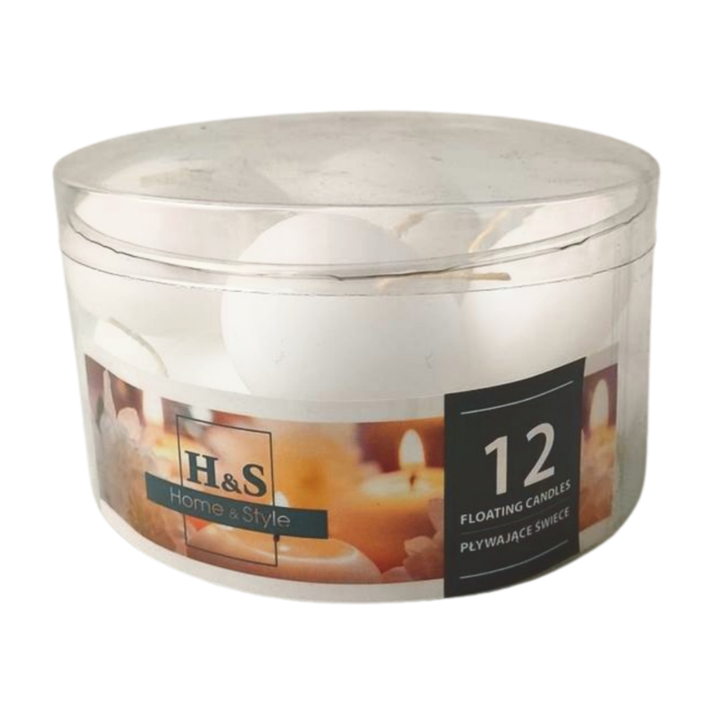Floating candles RAK (06984) Home & Style (48/28) white ~4h 12pcs.