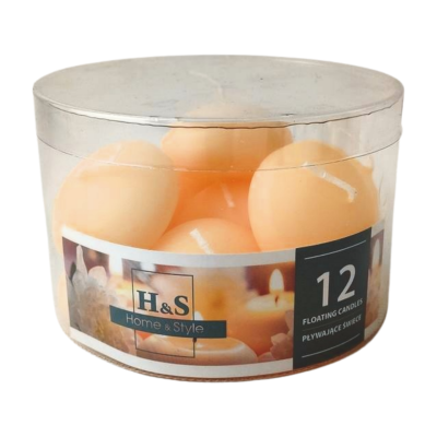 Floating candles RAK (06985) Home & Style (48/28) cream ~4h 12pcs. 2