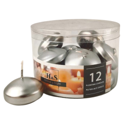 Schwimmkerzen RAK (06988) Home & Style (48/28) silber ~4h 12St.