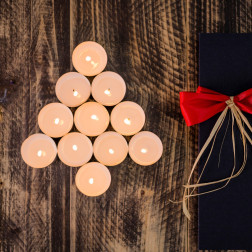 BOLSIUS scented tealights 38mm (Hazelnut & Vanilla) ~4h 18pcs.