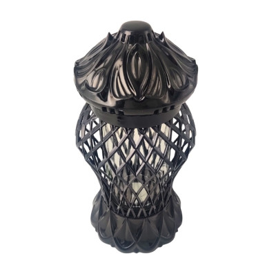 GLAMUR Karo chapel candle Small black 2