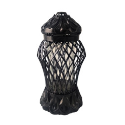 Znicz kapliczka GLAMUR Karo Duży czarny