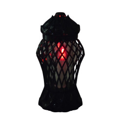 GLAMUR Karo Kapellenkerze, groß schwarz