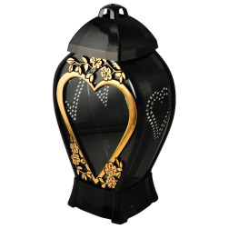 Candle chapel GLAMOUR Openwork vase Large golden heart