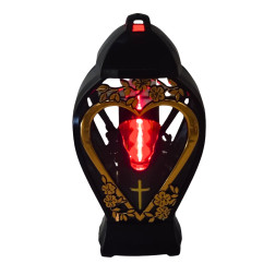 Candle chapel GLAMOUR Openwork vase Large golden heart