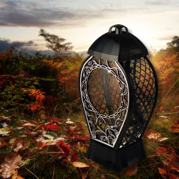 GLAMOUR chapel candle Openwork vase Large silver circle