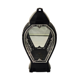 GLAMOUR chapel candle Openwork vase Large silver mirror