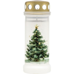 Plastic candle filled with water BOLSIUS NR 6L Christmas tree 17cm ~70h