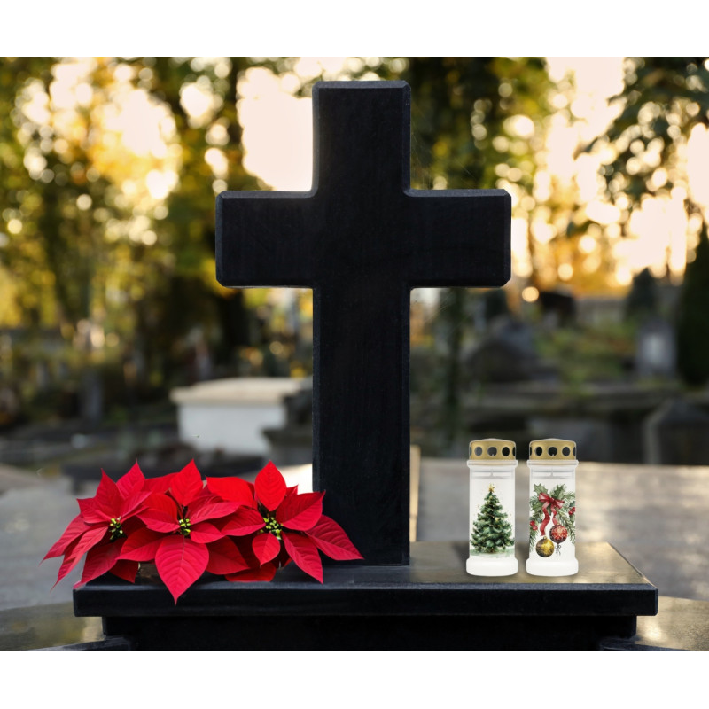 Plastové svíčky plněné vodou BOLSIUS NR 6L Vánoční stromeček 17cm ~70h 12 ks.