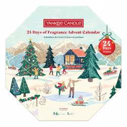 Kalendarz adwentowy ze świeczkami YANKEE CANDLE Apres Ski Wieniec Prezent