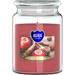 BISPOL Aura Duftkerze snd99-87 (Apfel & Zimt) ~100h