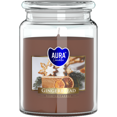BISPOL Aura scented candle snd99-346 (Gingerbread) ~100h