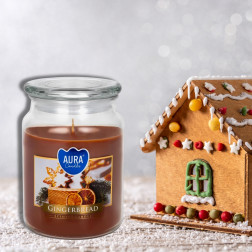 BISPOL Aura Duftkerze snd99-346 (Lebkuchen) ~100h