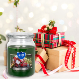 BISPOL Aura scented candle snd99-348 (Winter tree) ~100h