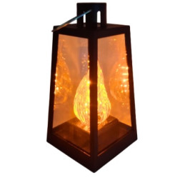 Znicz lampion latarnia SUNLIGHT LED 22 cm