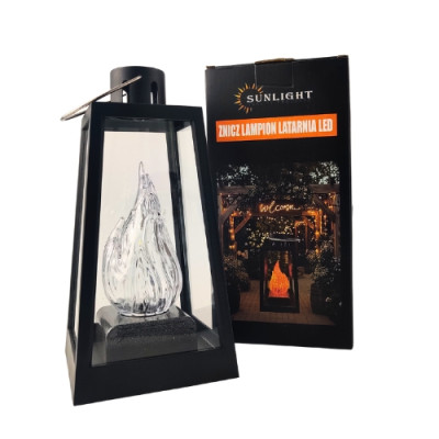 Sviečkový lampáš SUNLIGHT LED 22cm 2