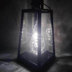 Znicz lampion latarnia SUNLIGHT LED 22cm