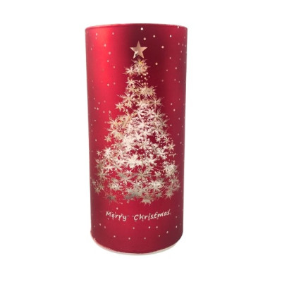 LED candle in a tube SUNLIGHT A7247 Merry Christmas red
