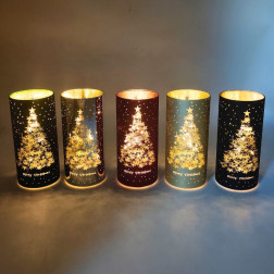 LED candle in a tube SUNLIGHT A7247 Merry Christmas red