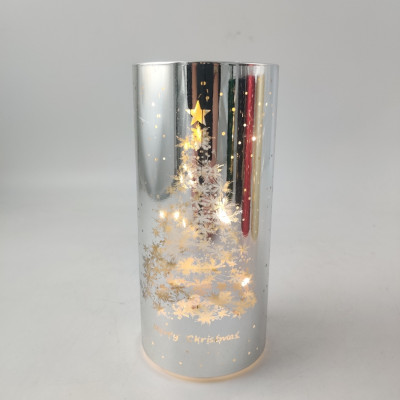 LED candle in a tube SUNLIGHT A7247 Merry Christmas silver 2
