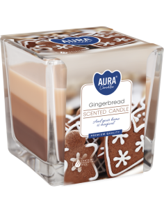 BISPOL Aura Duftkerze snk80-346 (Lebkuchen) ~32 Std.