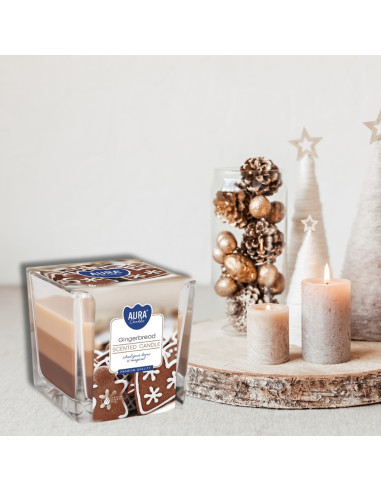 BISPOL Aura Duftkerze snk80-346 (Lebkuchen) ~32 Std.