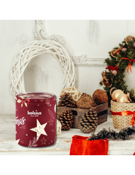Scented candle in glass BOLSIUS 82/68 (Cranberry) ~23h