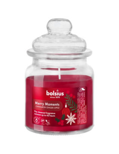 Scented candle in glass with lid BOLSIUS 129/79 (Merry Moments) ~43h