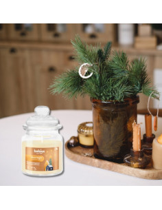 Scented candle in glass with lid BOLSIUS 129/79 (Silent Night) ~43h 2