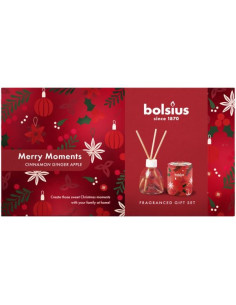 Zestaw prezentowy świąteczny BOLSIUS (Merry Moments) świeca + dyfuzor 2