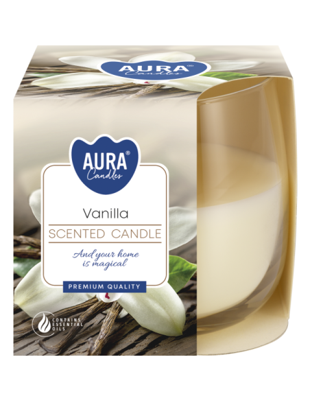 BISPOL Aura scented candle sn71-67 (Vanilla) ~24h