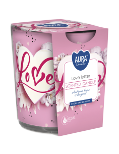 BISPOL Aura Duftkerze SN72S-04 (Liebesbrief) ~22 Std.