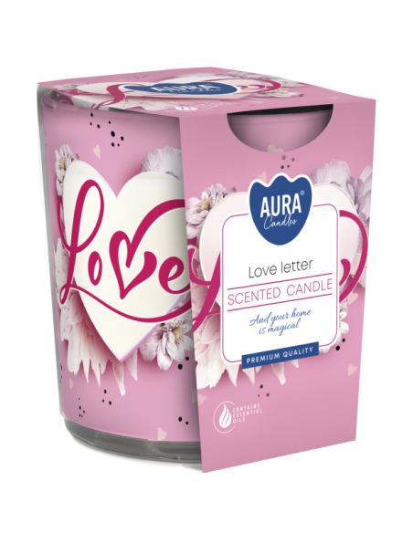 BISPOL Aura Duftkerze SN72S-04 (Liebesbrief) ~22 Std.