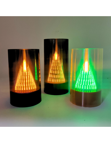 Świeca LED Choinka stożek SUBITO H125 (147) Boże Narodzenie