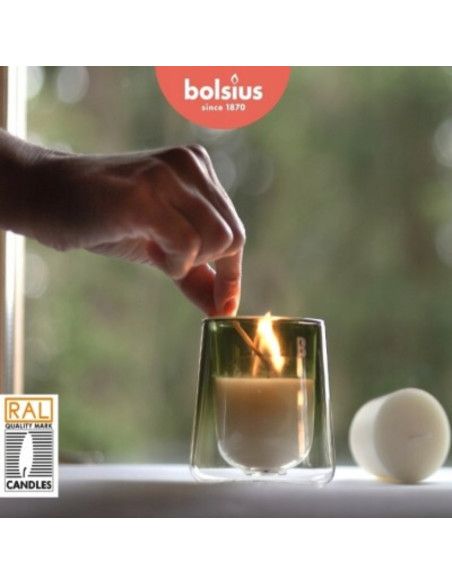 Unscented candles for the BOLSIUS CleanLight candle holder ~20h 2 pcs