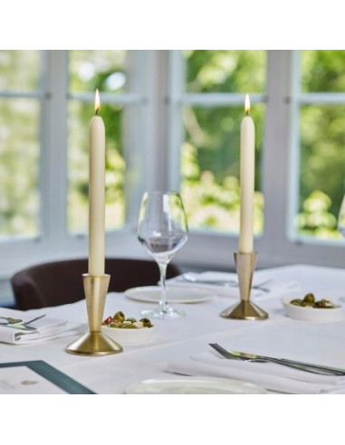 BOLSIUS table candles Szpica 245/24 (ecru) ~7h 8 pcs.