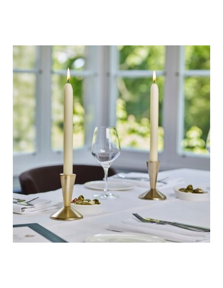 BOLSIUS Tischkerzen Szpica 245/24 (ecru) ~7h 8 Stück.