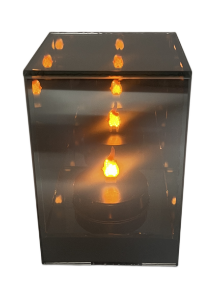 Lampion lustrzany LINDO HOME Sześcian 3D LED 15 cm