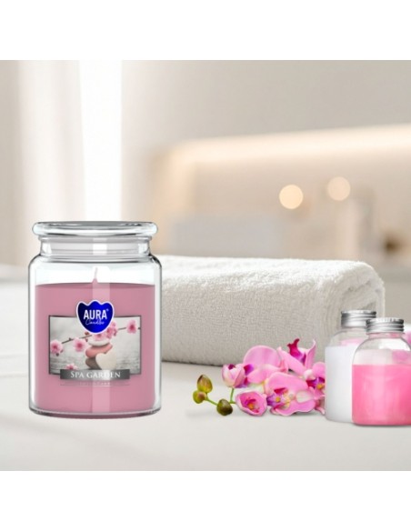 BISPOL Aura scented candle snd99-254 (SPA Garden) ~100h