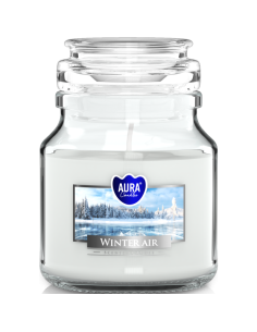 Świeca zapachowa BISPOL Aura snd71-375 (Zimowe powietrze) ~28h