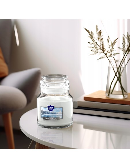 BISPOL Aura scented candle snd71-375 (Winter air) ~28h