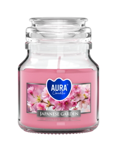 Vonná sviečka BISPOL Aura snd71-476 (Japonská záhrada) ~28h