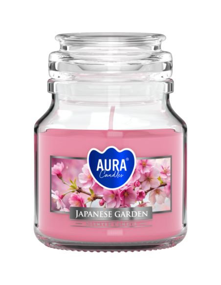 Vonná sviečka BISPOL Aura snd71-476 (Japonská záhrada) ~28h