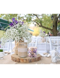 BISPOL Aura scented candle sn72s-59 (Iris & Blackcurrant) ~22h 2