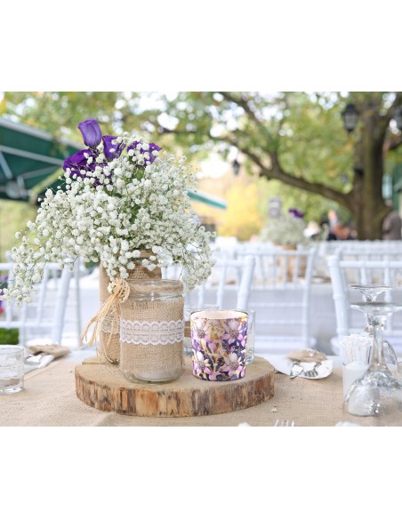 Świeca zapachowa BISPOL Aura sn72s-59 (Irys & Czarna porzeczka) ~22h