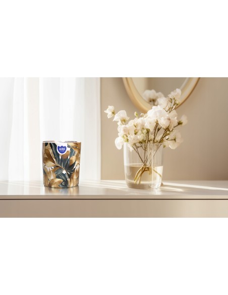 BISPOL Aura scented candle sn72s-59 (Iris & Blackcurrant) ~22h