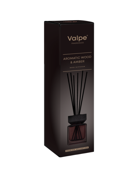 BISPOL Valpe VD-005-509 Aromatischer Holz-Amber-Aroma-Diffusor 80 ml