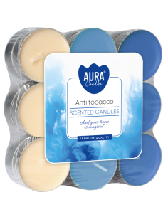 BISPOL Aura scented tealights p15-18-69 (Anti-tabak) 4h 18 pcs.