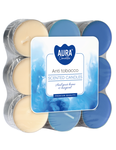 BISPOL Aura scented tealights p15-18-69 (Anti-tabak) 4h 18 pcs.
