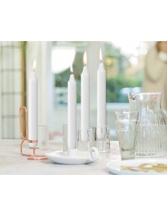 Świece stołowe BOLSIUS Torpeda 170/20 (białe) ~5h 8szt. 2